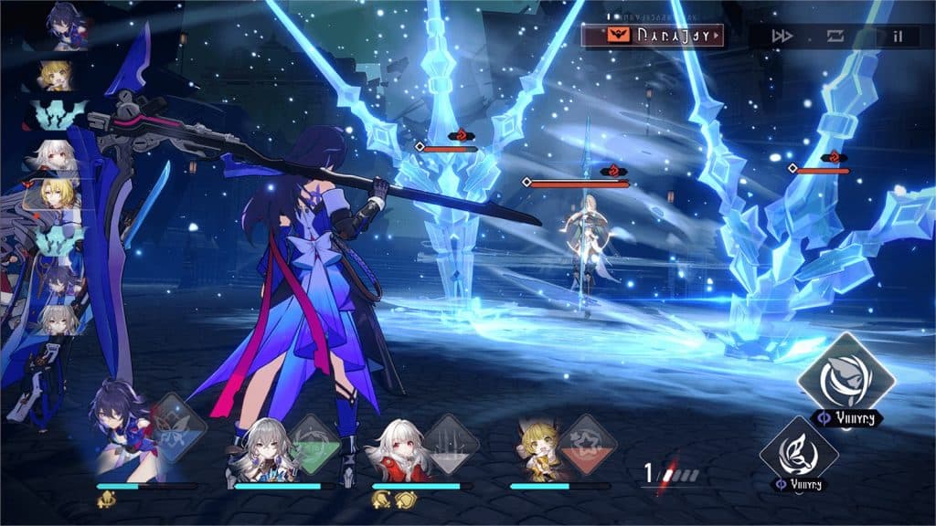 An image of combat in Honkai Star Rail.