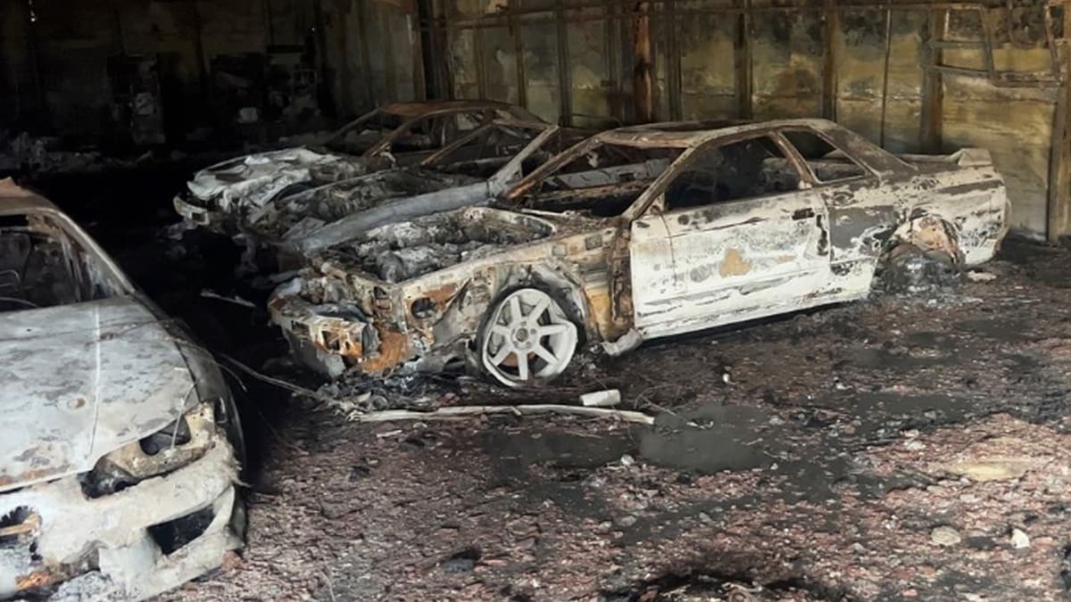 YouTubers lose everything after dream garage full of rare cars burns down