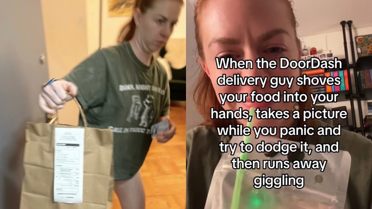 woman posts embarrassing doordash delivery photo