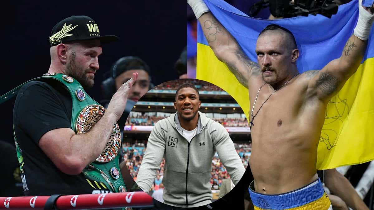 Tyson Fury, Anthony Joshua and Oleksandr Usyk