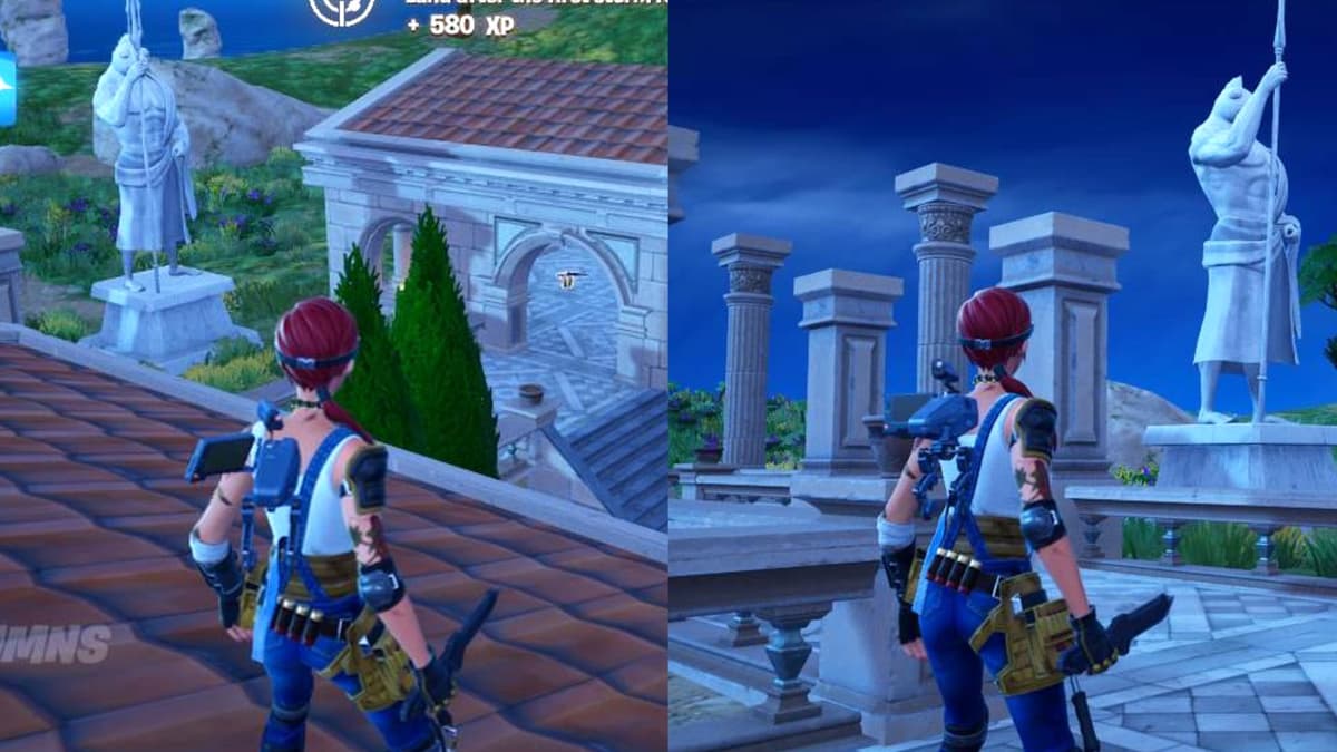 A screenshot featuring Coastal Columns in Fortnite.