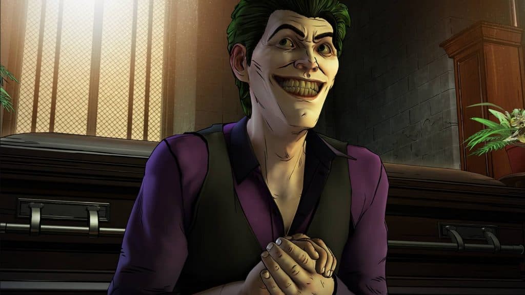 The Joker grins in 'The Enemy Within'