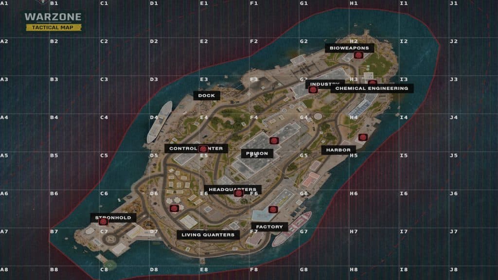 Rebirth Island Biometric Scanner locations in Warzone