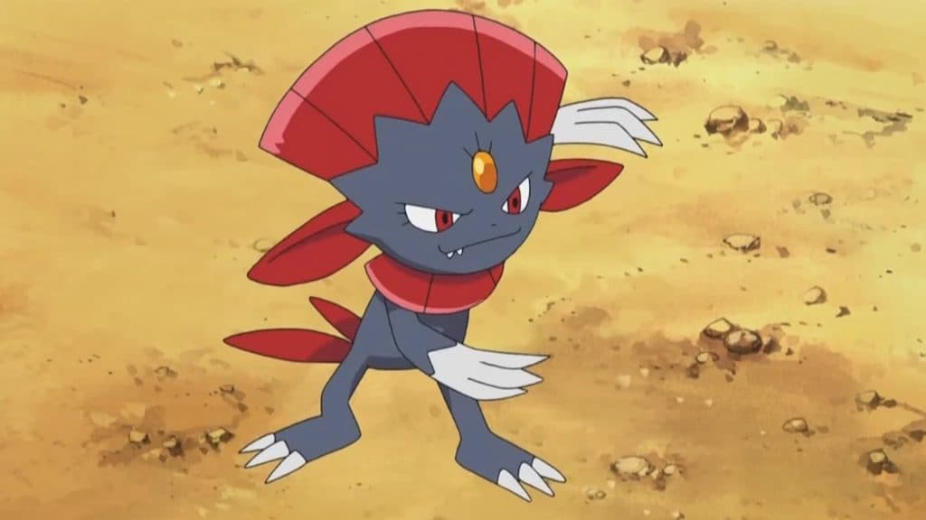 Paul's Weavile in Pokemon Diamond & Pearl anime.