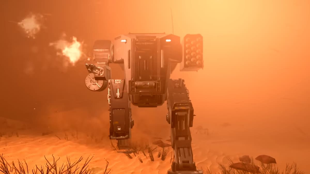 A screenshot from the game Helldivers 2