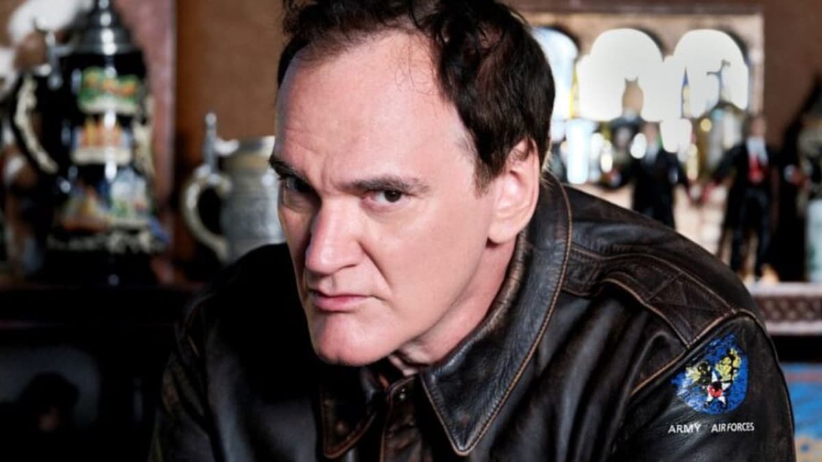 Quentin Tarantino close up image