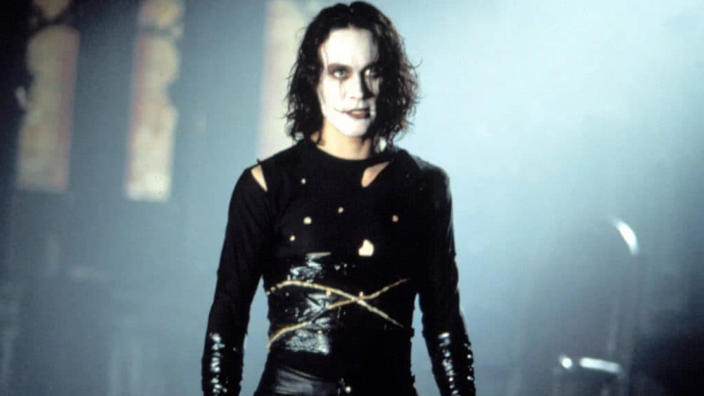 Brandon Lee in The Crow.