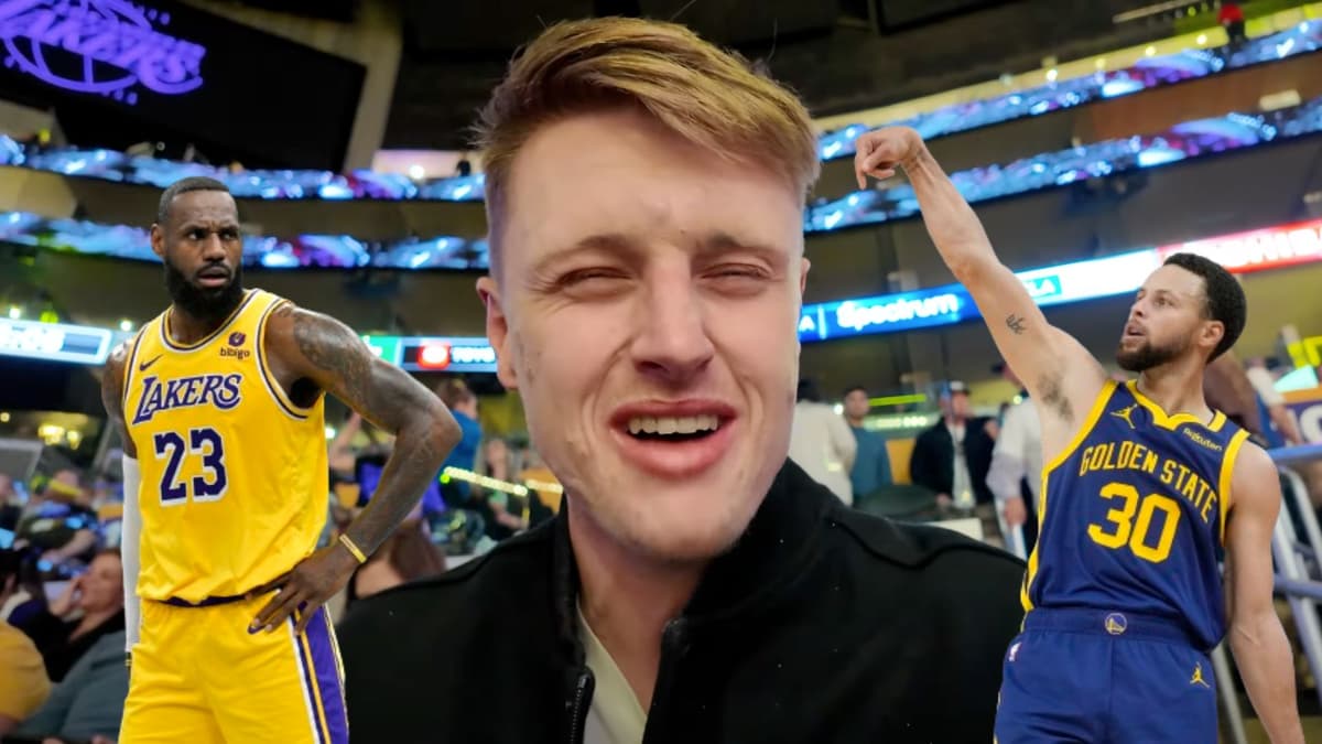 Ellis Platten AwayDays YouTuber at first ever NBA game