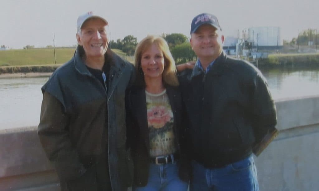 Photo of Robert Durst with Chris and Donna Lovell shown in The Jinx Season 2