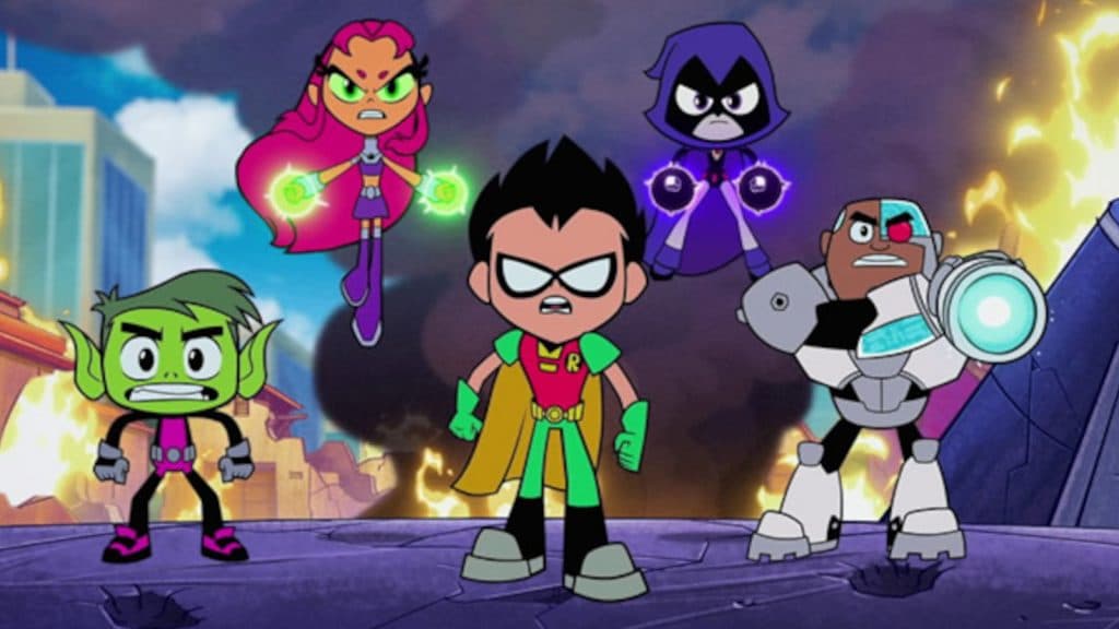 The cast of teen Titans Go!