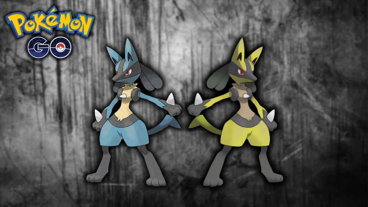 lucario shiny lucario pokemon go dexerto