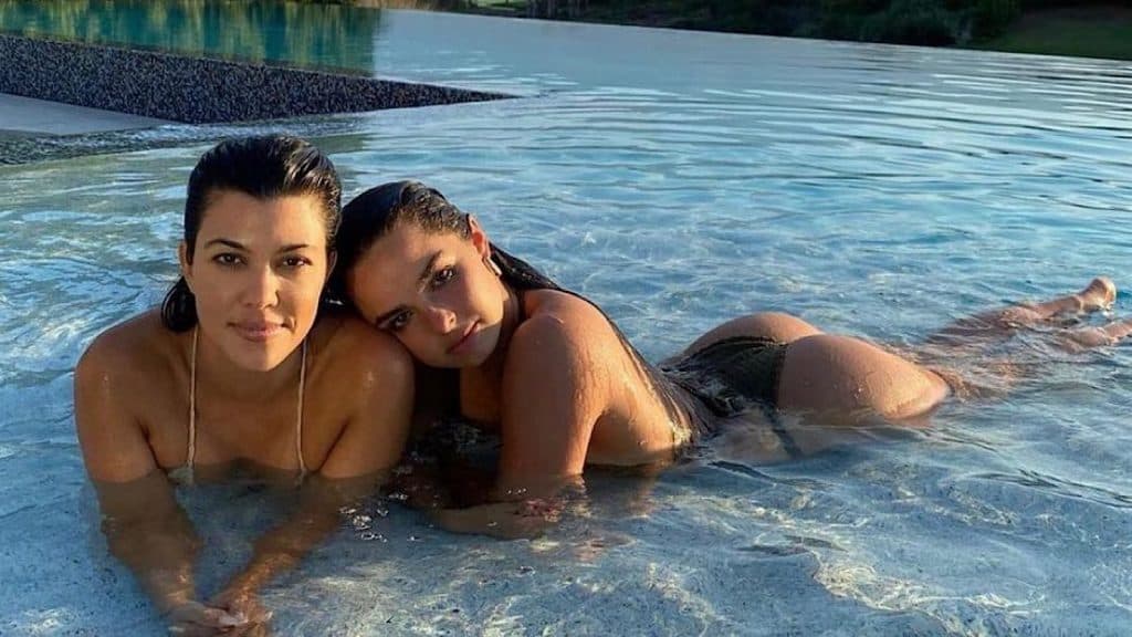 Kourtney Kardashian and Addison Rae