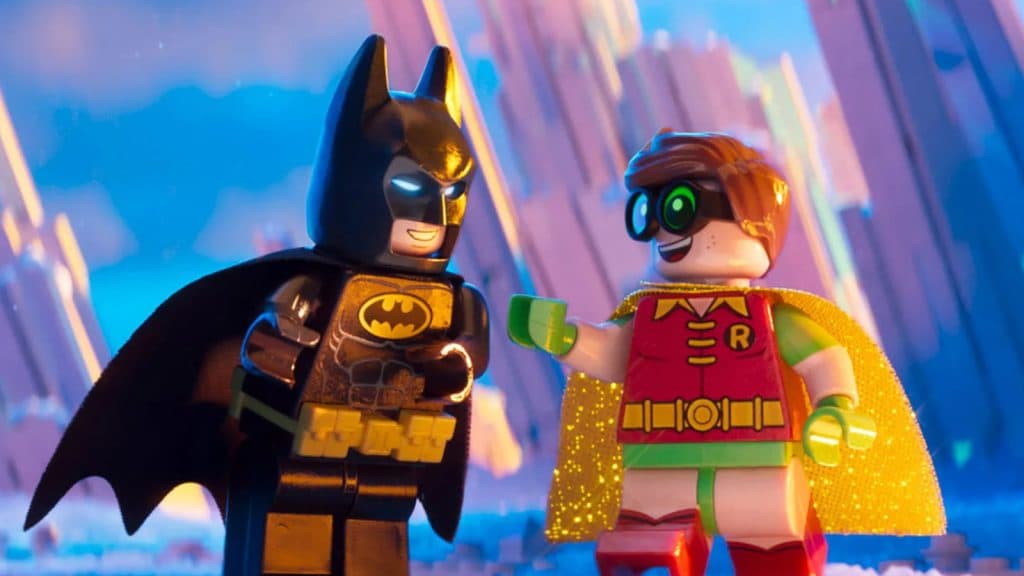 Lego Batman and Robin talk.