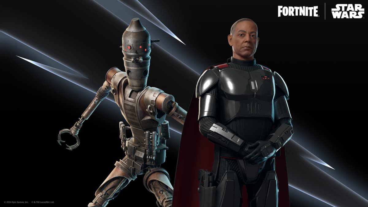 Fortnite Star Wars skins Moff Gideon and IG-11