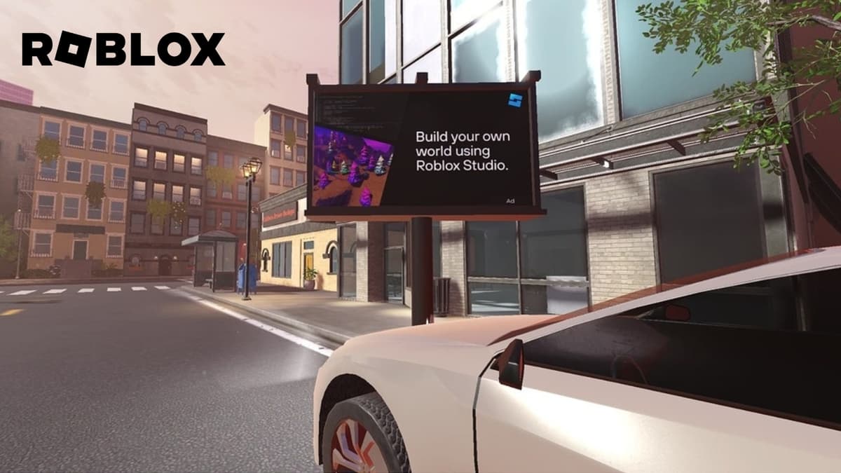 Roblox ads on billboard display