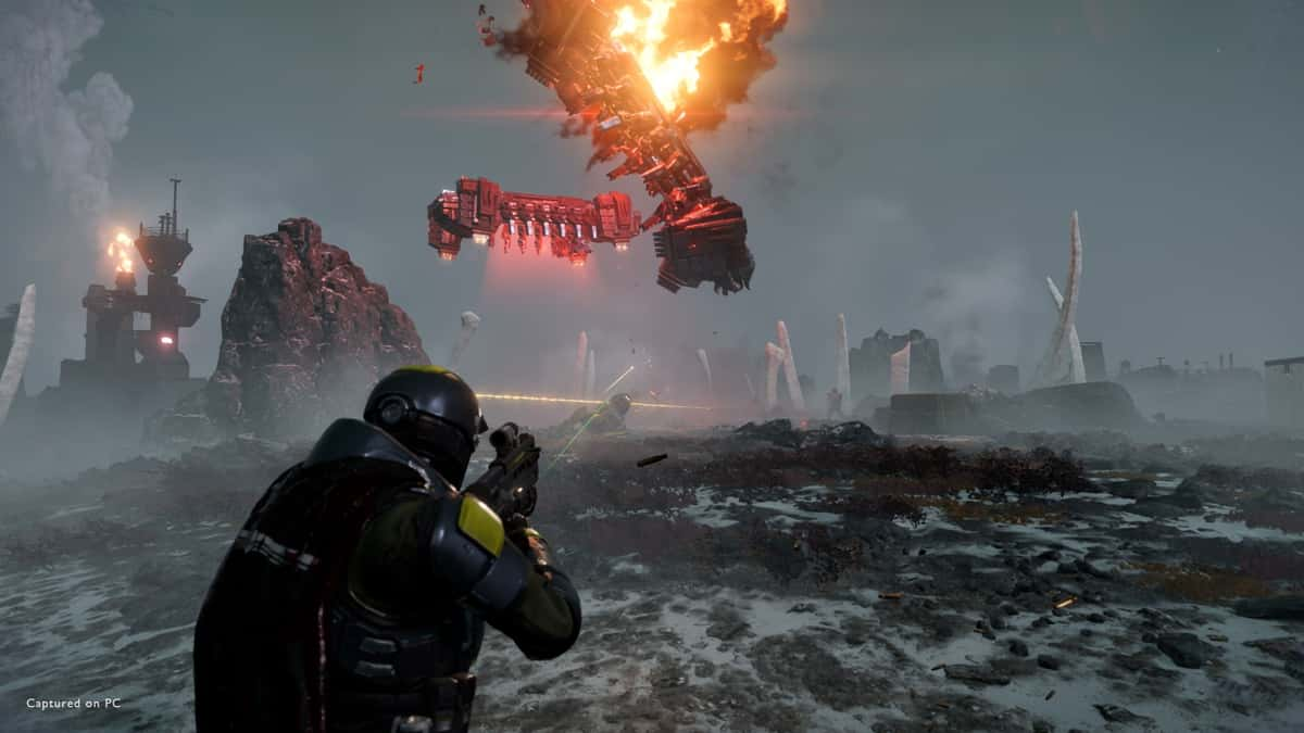 A screenshot from the game Helldivers 2