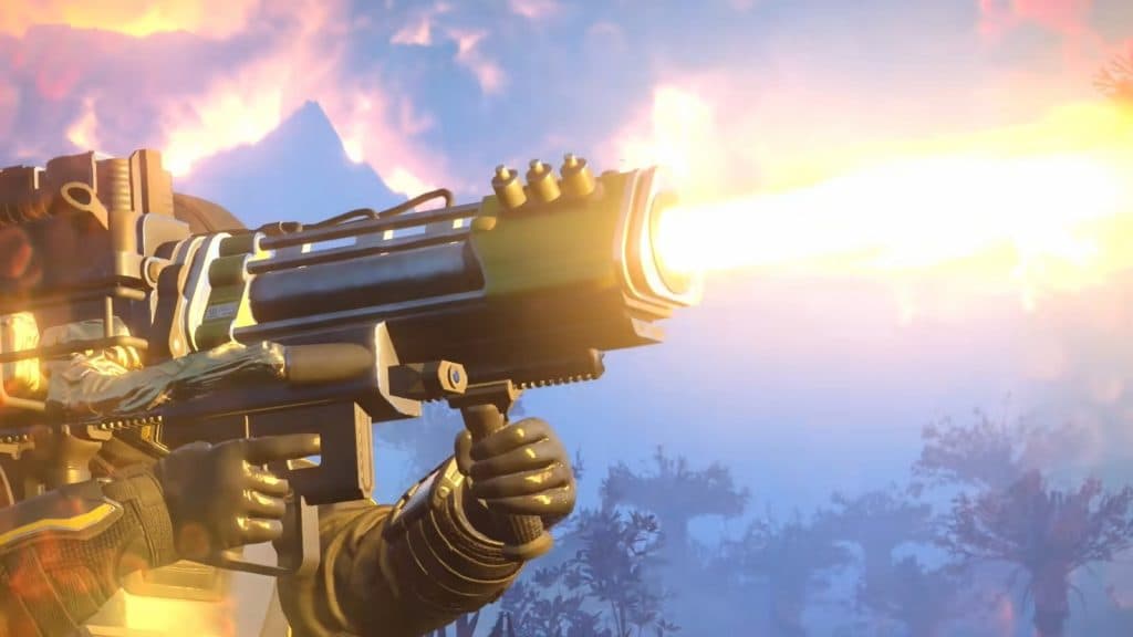 Helldivers 2 laser gun from trailer