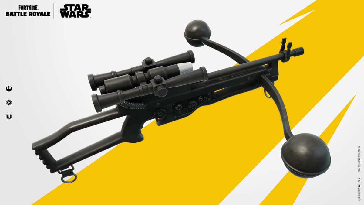 an image of Wookie Bowcaster weapon in Fortnite