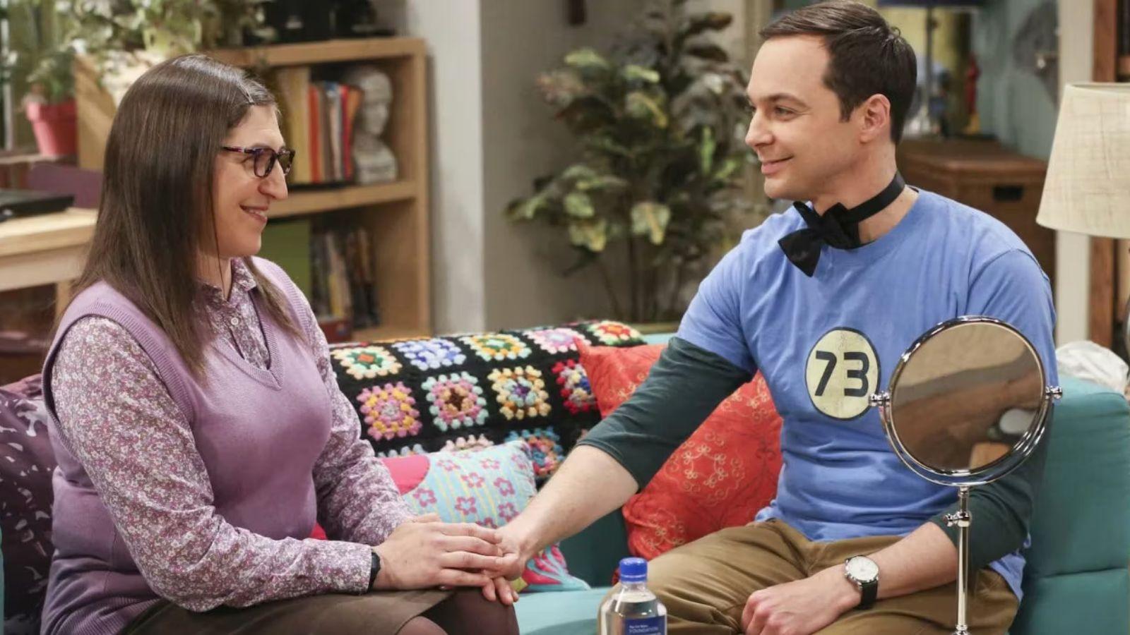 Sheldon and Amy Cooper in The Big Bang Theory