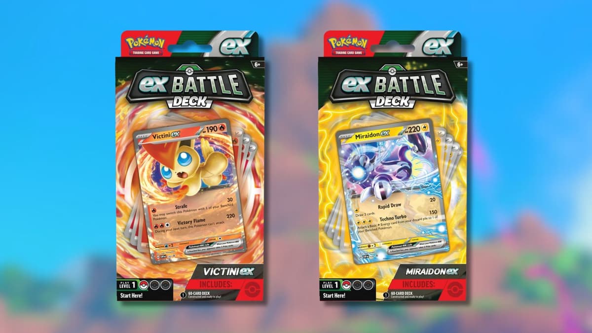 Victini and Miraidon ex Battle Decks.