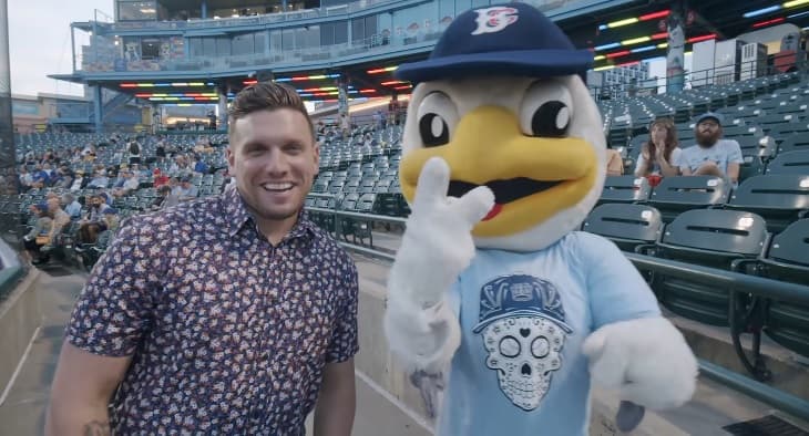 Chris Distefano at mets game