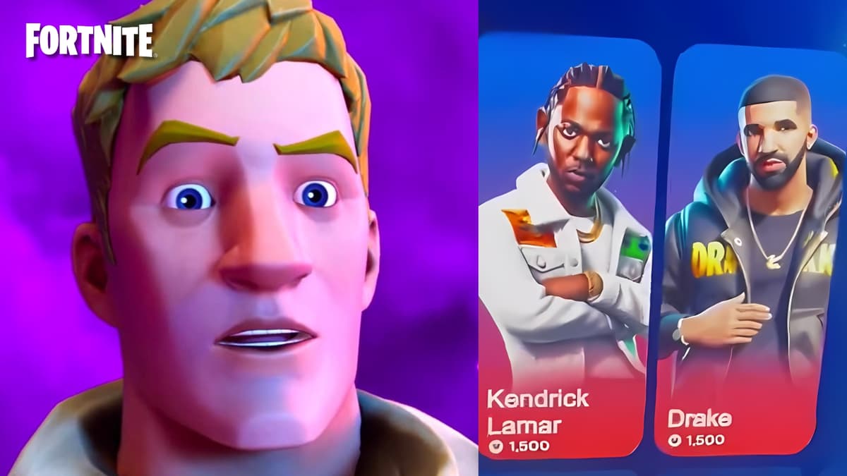 Kendrick and Drake as Fortnite concept skins