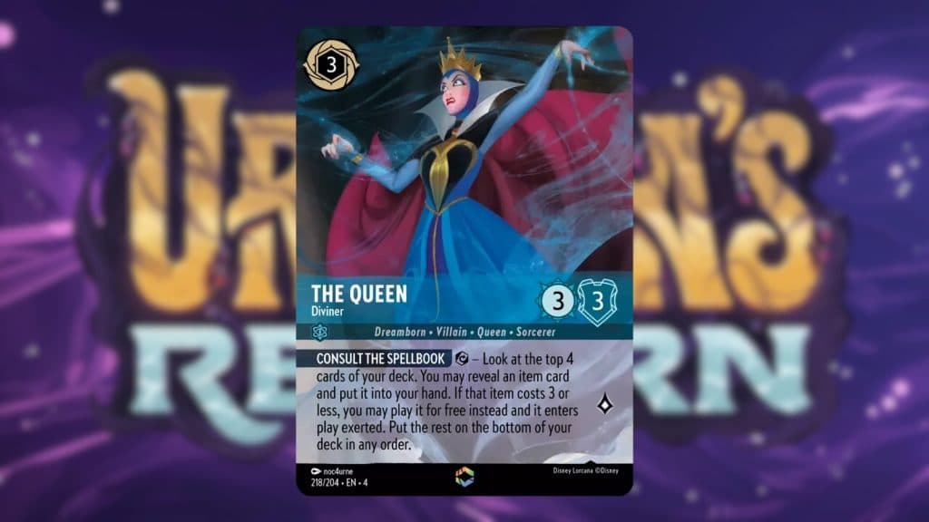 Disney Lorcana The Queen Diviner Enchanted