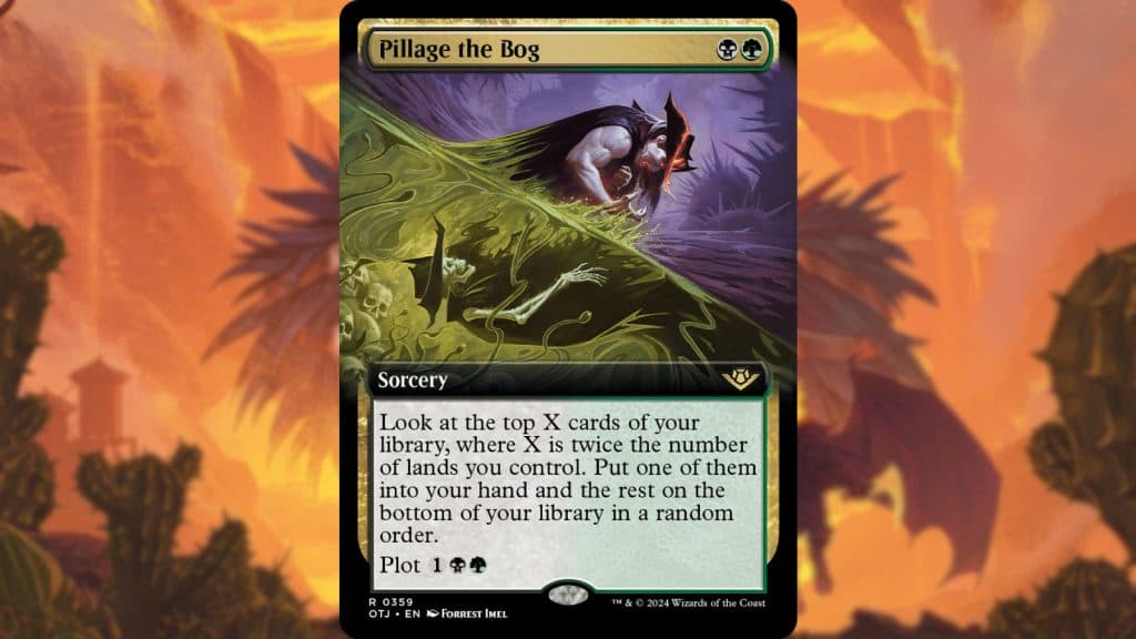 mtg thunder junction pillage the bog card