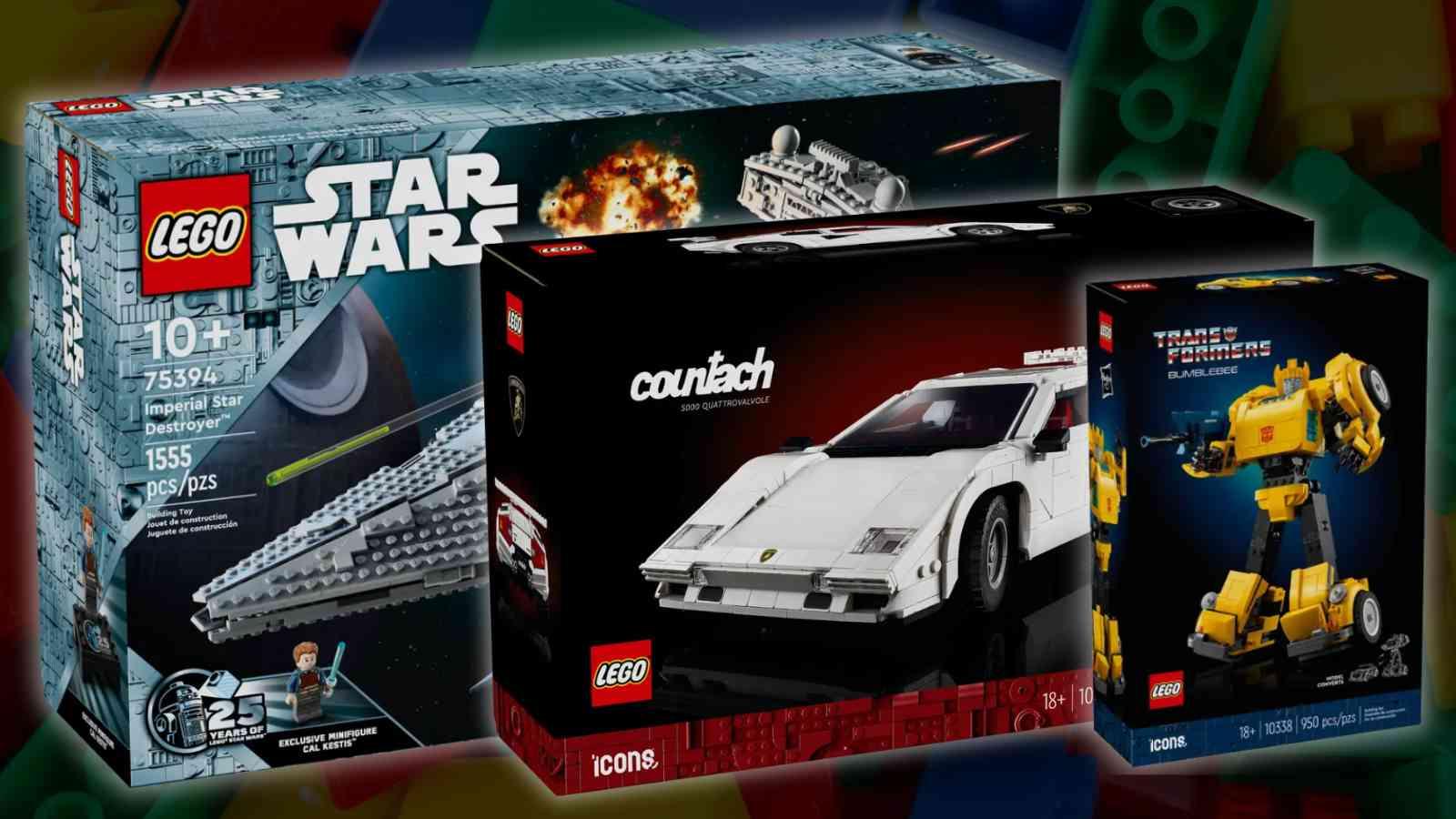 Three of the upcoming LEGO sets