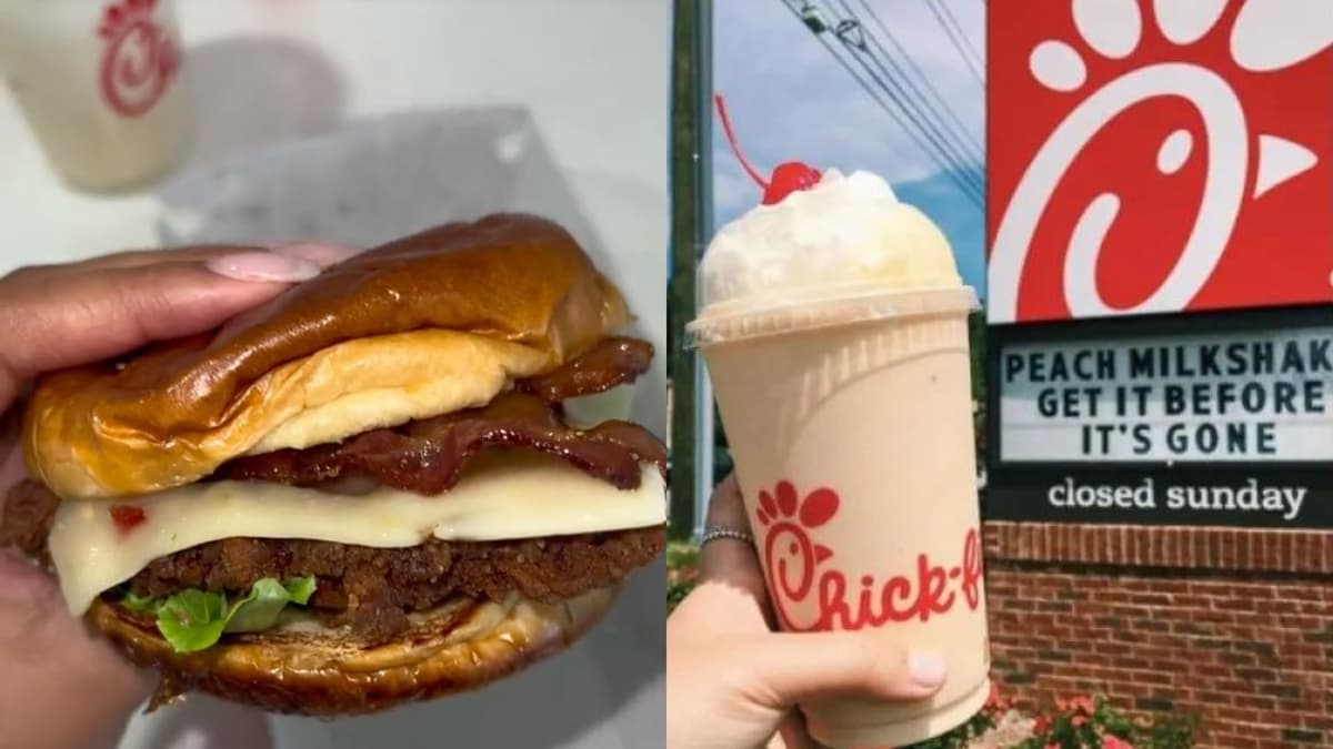 Chick fil a new burger and milkshake.