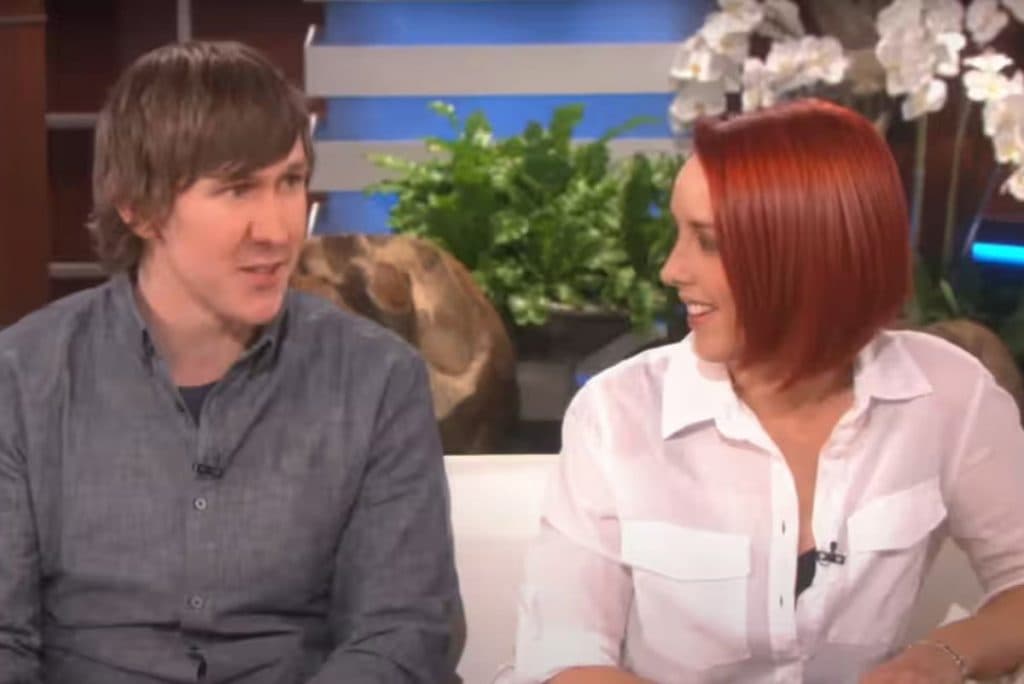 Keir and Clare Johnston on The Ellen Show.