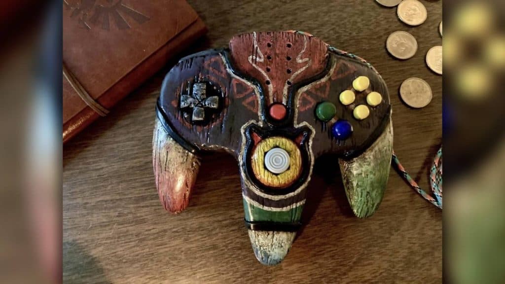 Custom Majora's Mask N64 controller