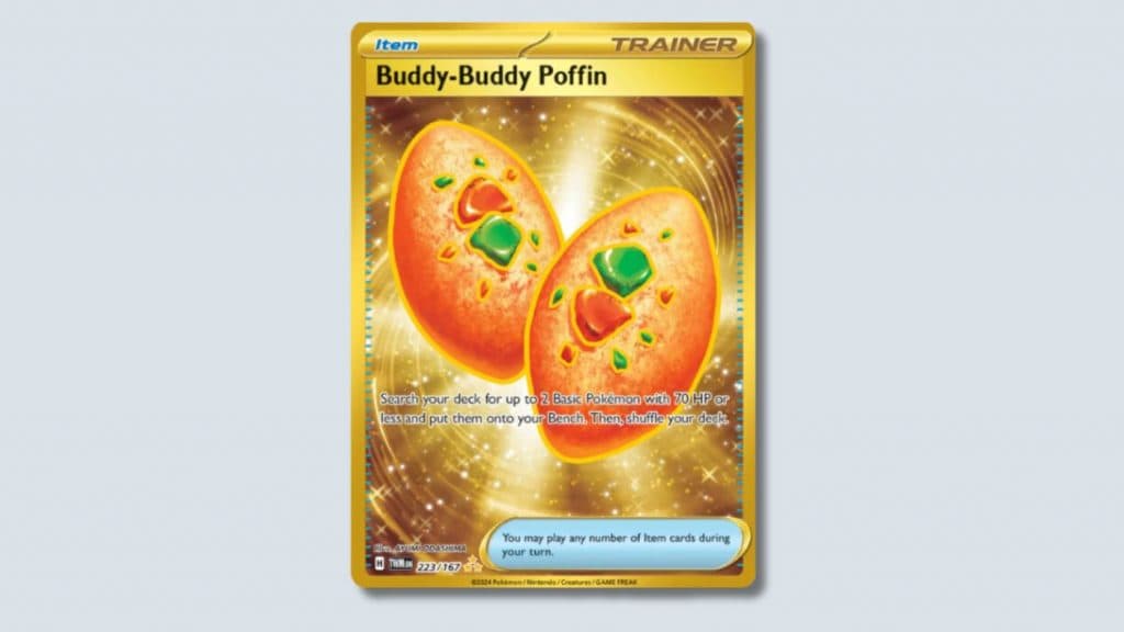 Buddy-Buddy Poffin Pokemon card.