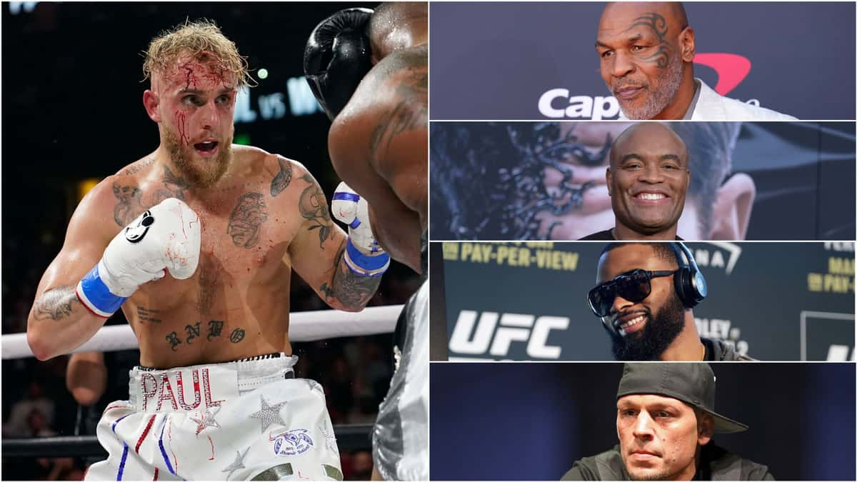 Jake Paul, Mike Tyson, Anderson Silva, Tyron Woodley, Nate Diaz