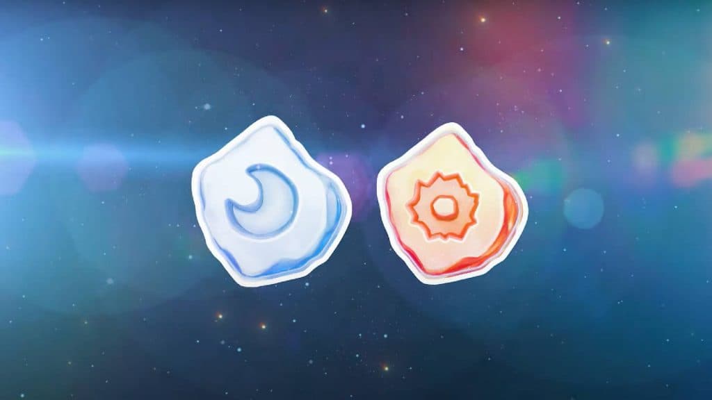 An image shows Solar Fusion Energy and Lunar Fusion Energy for Pokemon Go