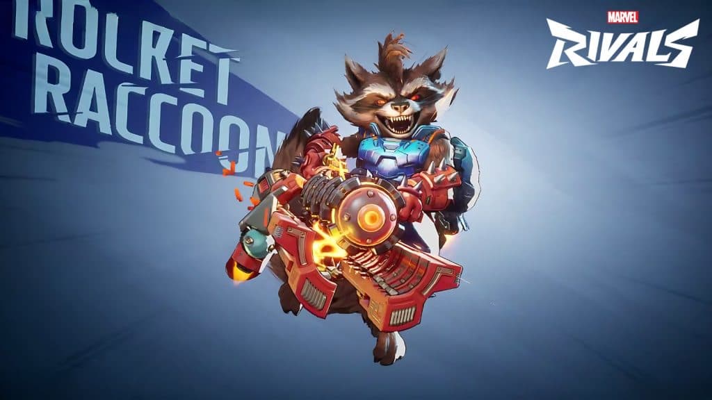 Rocket Raccoon cover Marvel Rivals