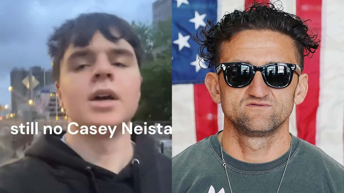 TikToker tries to meet casey neistat