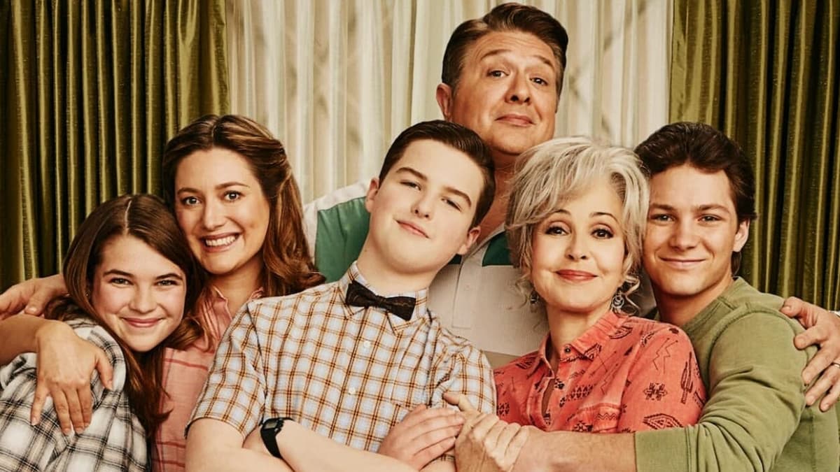 The Cooper family in Young Sheldon