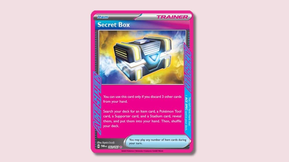 Secret Box Pokemon card.