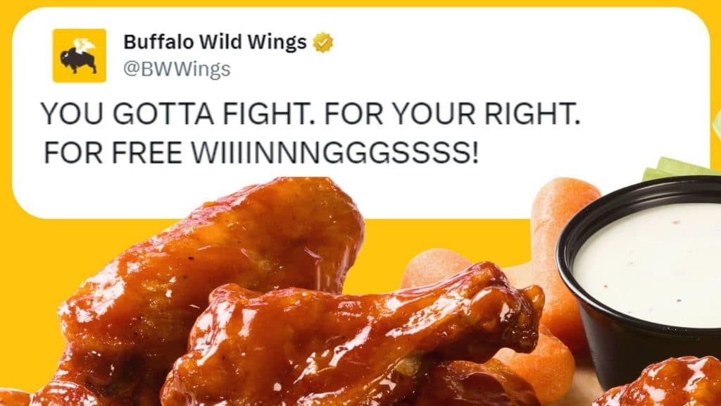 Buffalo Wild wings tweet