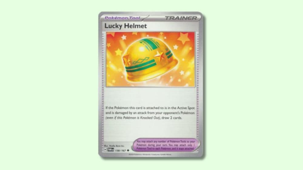 Lucky Helmet Pokemon card.