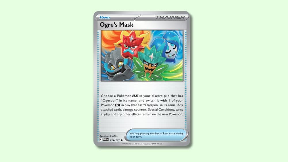 Ogre's Mask Pokemon Trainer card.