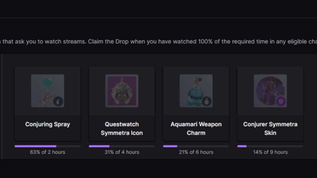 A screenshot featuring Overwatch 2 Twitch Drops.