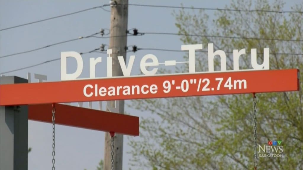 Drive-thru sign