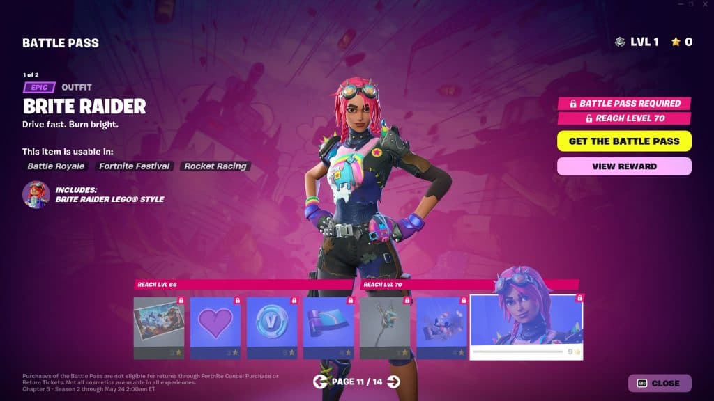 Peau Fortnite Brite Raider