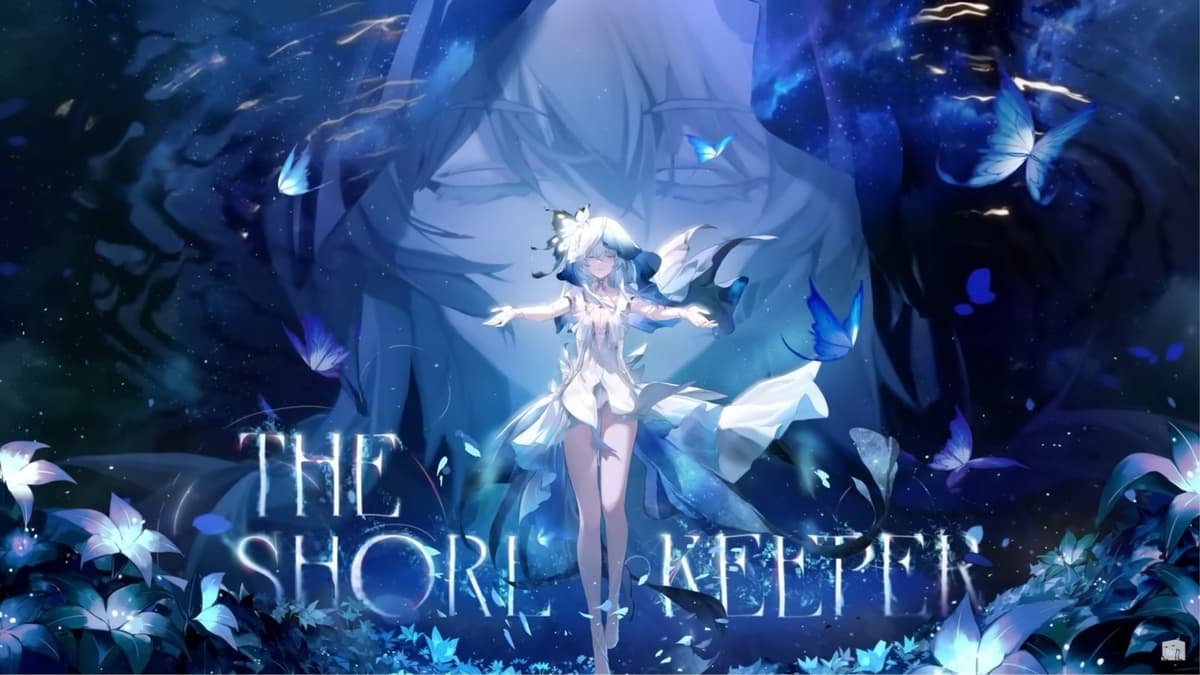 A screenshot of Shorekeeper from her trailer