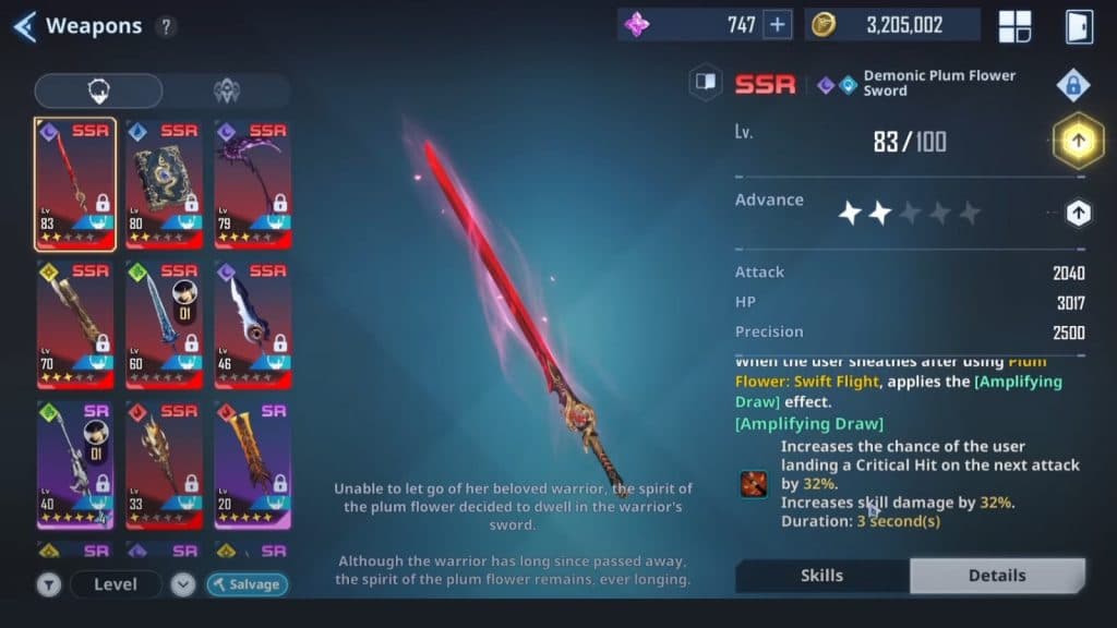 Solo-leveling: Best weapon sung jinwoo: Demonic plum blossom sword