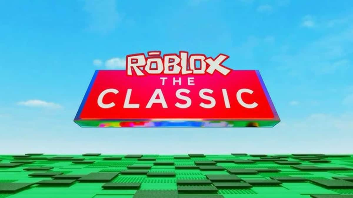 An image of the Roblox The Classic event logo.