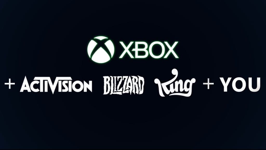 Xbox and the brands it owns with activision blizzard and king mentioned