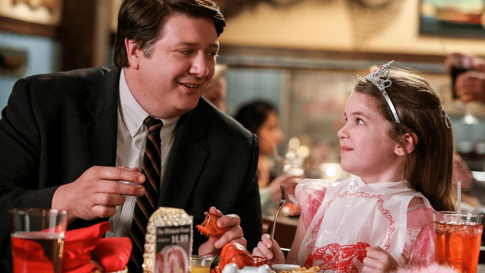 George and Missy at Red Lobster in Young Sheldon